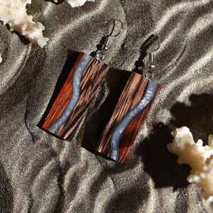 Pendientes Boho de Resina y Madera, Joyería Ligera Hecha a Mano, Diseño Inspirado en la Naturaleza, Regalo Perfecto para Adolescentes, Mujeres y Niñas - Product Image 6