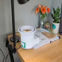 Support mural pour lampe de nuit Guangli A13-2 EU/US AC 110V-220V, garantie 1 an, blanc, certifié CE, base de lampe en plastique HIPS E27