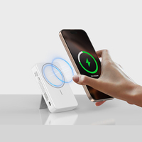 Batterie externe magnétique sans fil 15W à charge rapide avec affichage LED de haute qualité pour téléphone (OEM)