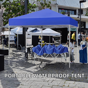 Outdoor Waterproof Wholesale 3x3 Folding Sunshade <strong>Tent</strong> <strong>Red</strong> Blue and Green Three Colors Trade Exhibition Canopy - Product Image 2