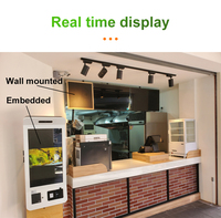 Écran tactile capacitif KDS de 27 pouces monté ou intégré grand écran publicitaire LED pour restaurant et café