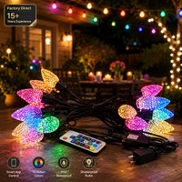 Luces de Bistró de Haz de 360 Grados con Luces de Patio para Exteriores y Modos de Color RGBIC para Decoración de Cafeterías y Patios