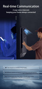 Reconnaissance faciale 3D Intelligent <span class=keywords><strong>Wifi</strong></span> Photo Shot Serrure <span class=keywords><strong>de</strong></span> porte intelligente sans clé avec écran <span class=keywords><strong>de</strong></span> 4 pouces - Product Image 5