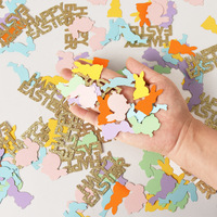 Confettis de fête à thème de Pâques en latex pour la décoration de table de dessert d'oeufs de lapin de baptême d'enfants emballés dans un sac