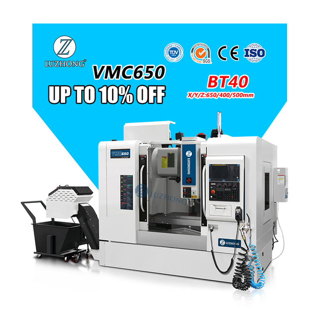 LUZHONG VMC650 Vertical Machining Center CNC Milling Machine BT40 8000rpm Precision Parts Machining
