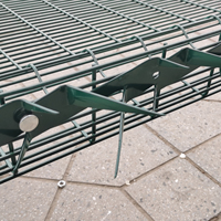 Clôture de sécurité anti-escalade environnementale 358, hauteur 10 pieds, modélisation 3D pour la sécurité des cours