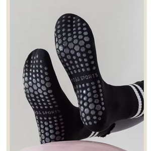 Calcetines de Yoga Personalizados OEM con Suela de Goma Sólida Antideslizante, Diseño con Volantes, Alta Calidad - Product Image 4