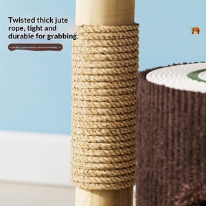 Albero per Gatti in Legno Naturale con Design a Foro d'Albero da Frutto, Salvaspazio, Utilizzabile in Tutte le Stagioni - Product Image 4