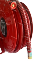 Enrouleur de tuyau d'incendie en métal pour incendies de classe A/B, acier au carbone et caoutchouc, 25 mm, flexible, facile à utiliser