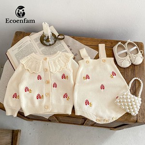 Ecoenfam – <span class=keywords><strong>Cardigan</strong></span> tricoté pour garçon de 0 à 3 ans, pull brodé à manches longues pour nouveau-né, vêtements en coton pour bébés filles - Product Image 4