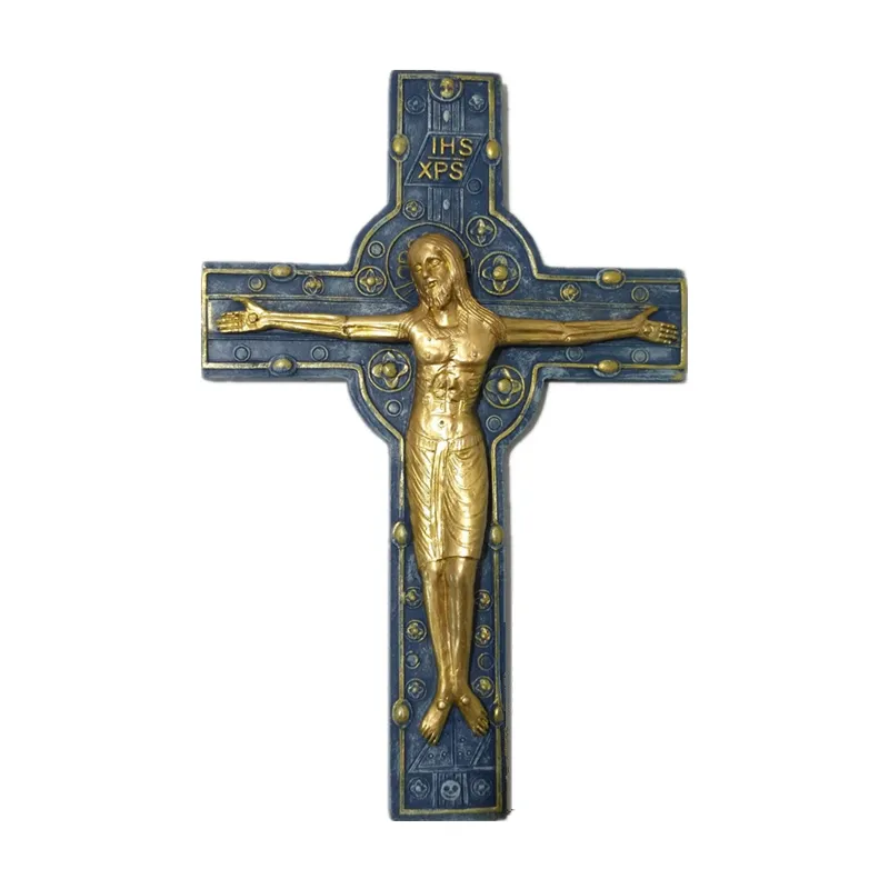 Customized Christmas Jesus cross religious Jesus statue Catholic religious articles Christian art Crucifix Wall Cross