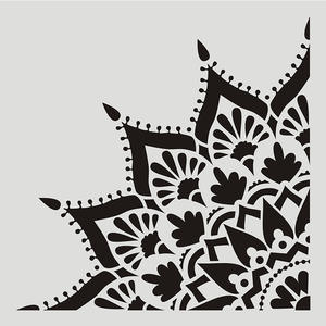 Plantilla de papel pintado DIY personalizada, muebles de suelo, plantilla de pintura de pared Wisps, regla de encaje, plantilla de dibujo reutilizable - Product Image 4