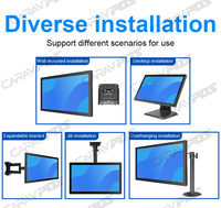 Moniteur tactile de 9,7 pouces en gros, écran tactile capacitif 10 points 1024x768 VGA HD-MI USB DP pour affichage de vente au détail