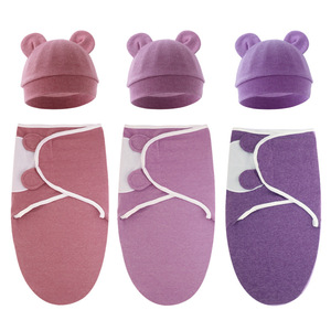 Vêtements pour bébés en gros, ensemble de couverture anti-coup de pied en coton pur uni, <span class=keywords><strong>gigoteuse</strong></span> pour bébé - Product Image 2
