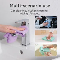 Rouleau de serviettes en microfibre jetables absorbantes pour la maison, en gros, rouleau de chiffons de nettoyage en microfibre pour la cuisine