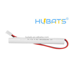 1000mAh 3,6V AA HT <span class=keywords><strong>Ni</strong></span>-<span class=keywords><strong>CD</strong></span> AA Wiederaufladbare Batterie für Notfalllampen - Product Image 1