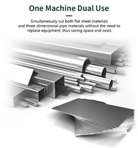 Máquina de corte por láser de fibra integrada de placa y tubo Cnc de múltiples potencias de alta calidad con gran precio de corte de alta velocidad - Product Image 3