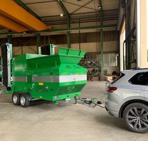 20-200TPH 모바일 표토 스크리너 회전식 드럼 스크린 모래 체질 기계 스크리닝 장비 코어 모터 기어 박스 기어 엔진 - Product Image 3