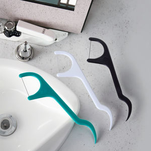 Milieuvriendelijk Wegwerp Nylon Tandenstoker Tandzijde Pick Aangepast Logo Voor Tandverzorging Tanden - Product Image 1