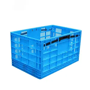 Collapsible Ventilated Plastic Crates Foldable Plasket Basket For Vegetable Fruit Agriculture For Food Vegetables