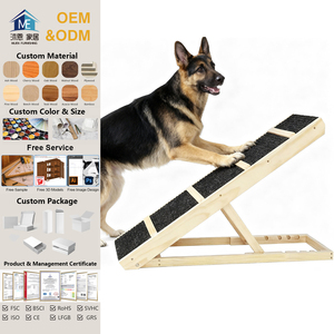 Rampa <span class=keywords><strong>per</strong></span> Animali Domestici Regolabile in Altezza, Pieghevole e Portatile in Legno, con Superficie Antiscivolo <span class=keywords><strong>per</strong></span> Cani e Gatti, <span class=keywords><strong>per</strong></span> <span class=keywords><strong>Auto</strong></span> e Letto - Product Image 1