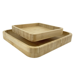 Factory direct sales of bamboo <b>snack</b> <b>trays</b>, double-layer sunflower seed <b>trays</b>, nut storage boxes, candy <b>trays</b>, craft gift - Product Image 3