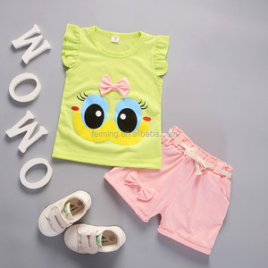 SS-581G guangzhou último traje de diseño para la ropa de los niños ropa de bebé trajes de algodón - Product Image 4