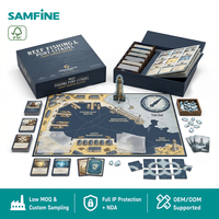 Jeu de campagne classique avec plateau rigide durable certifié FSC Mix, inserts personnalisés haute densité, jeu coopératif, boîte à double porte