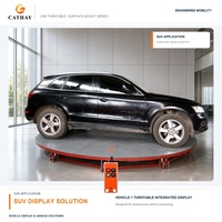 Plateforme tournante modulaire pour voiture, certifiée CE, diamètre 3-6 m, capacité 3 tonnes, montage en surface, pour exposition en salle d'exposition automobile