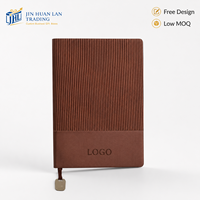 Libreta de Negocios con Cubierta Acanalada y Logotipo Personalizado, Varios Colores, Diario Minimalista para Regalos Corporativos, Reuniones y Uso en la Oficina