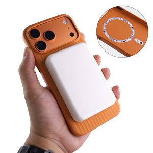 Coques de téléphone portable magnétiques ondulées durables à protection intégrale 360° pour iPhone 17 Pro Max, antichoc avec protection de l'appareil photo et des boutons - Product Image 5