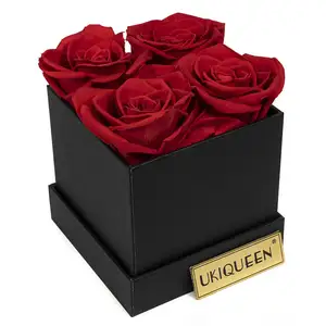 Preserved Roses In A Box Wholesale Flower Mother's Day Gift Long Life Lasting Real Natural Everlasting Immortal Forever Eternal Preserved Rose In Box