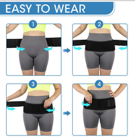 Ceinture de soutien pelvien ajustable pour femmes après l'accouchement, soutien du bas du dos, ceinture sacro-iliaque, ceinture de hanche respirante et durable