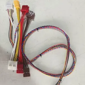 China made custom automotive GPS wire harness with TE 927368-1 5.08mm brown yellow red white