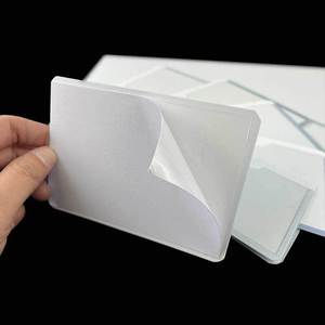 Soft PVC Clear Car Windshield Pockets Self-Adhesive Sticky Index Vinyl Tag Pouch Business Card <strong>Holder</strong> Permit Ticket <strong>Holder</strong> Price - Product Image 5