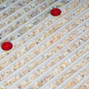 حصيرة تدفئة عالية الجودة من Chakra قوس قزح بالأشعة تحت الحمراء السالبة للتدليك بأيون 660 نانومتر للعلاج الحيوي لليوجا لتخفيف آلام الجسم - Product Image 5