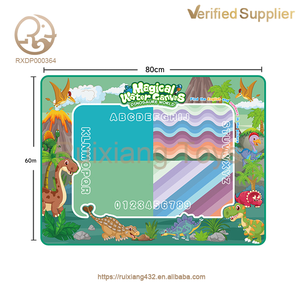 Aquarelle Livre d'images Peinture colorée Jouets d'écriture 80*60CM Tapis de dessin <span class=keywords><strong>à</strong></span> l'eau Style <span class=keywords><strong>dinosaures</strong></span> préhistoriques - Product Image 2
