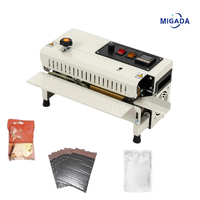 Machine de scellage à bande continue semi-automatique FR-400 pour emballage alimentaire et de snacks en film plastique, petite taille, usage domestique, la plus vendue