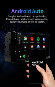 BQCC 2DIN <span class=keywords><strong>Carplay</strong></span> Android Auto Car Radio 7 "HD Pantalla Estéreo BT FM USB AUX-in AHD Ayuda de marcha atrás Multimedia Autoradio L2 - Product Image 3