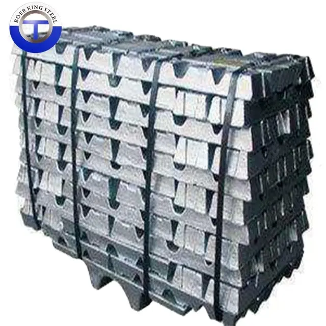 99.995% zinc ingot, zinc metal alloy ingot