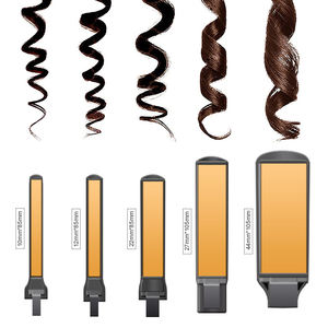 Fer plat de marque privée en gros <span class=keywords><strong>450</strong></span> <span class=keywords><strong>Fahrenheit</strong></span> 1/4 plaques de titane nano lisseur de cheveux ionique numérique - Product Image 4