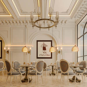 Afficheur de boulangerie écologique personnalisable et robuste éclairage LED comptoir en pierre unique couleur bois chaude pour la conception de magasin - Product Image 6