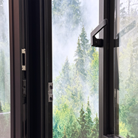 Ventana Abatible con Marco de Aleación de Aluminio con Rotura de Puente Térmico Certificada AS2047, Diseño Insonorizado, Calificada por Energy Star para Exteriores