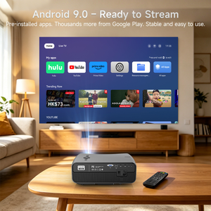 OEM A12AB Pro1750ANSI 4K <b>Projector</b> Beamer with Wifi 1080P 4K Home 2G RAM for Mobile Phone for Home Use - Product Image 4