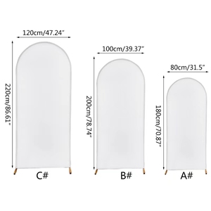 Cubiertas de <span class=keywords><strong>arco</strong></span> personalizadas, cubierta de fondo para decoraciones de cilindros de fiesta, Fondo de foto de <span class=keywords><strong>arco</strong></span> de tela elástica de doble cara - Product Image 4