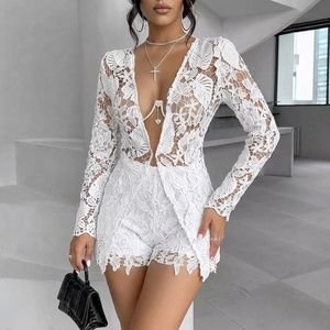 <span class=keywords><strong>Blusa</strong></span> Elegante Casual de <span class=keywords><strong>Manga</strong></span> Larga con Diseño Calado de Color Sólido para Mujer, Venta al Por Mayor para Exportación - Product Image 5