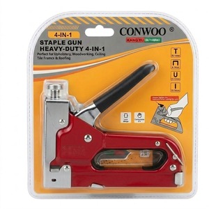 Conwoo 4-In-1 Staple Gun Heavy-Duty Manual Stapler For Upholstery Woodworking Ceiling Tile Framing Roofing - Product Image 3