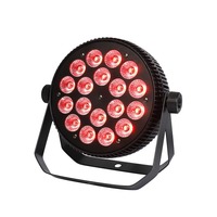 Projecteurs LED Slim PAR RGBW 18x10W pour Mariages, Fêtes, Scènes, Clubs Nocturnes, Concerts, DJ et Événements