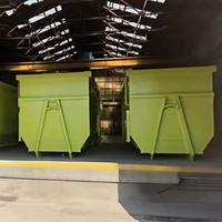 Nouveaux conteneurs à benne basculante de type baignoire robustes pour usine de recyclage des déchets