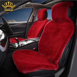 Housses de siège de voiture d'hiver en fausse fourrure de lapin de luxe pour TESLA MODEL <span class=keywords><strong>3</strong></span>/X/Y LAND CRUISER/CR-V – Coussin avant doux, confortable et chaud, installation facile - Product Image 6